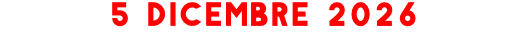 5 dicembre 2026